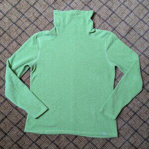 Stio Turpin Fleece Funnel Neck Sweater Top Womens Medium Green Pullover Active
